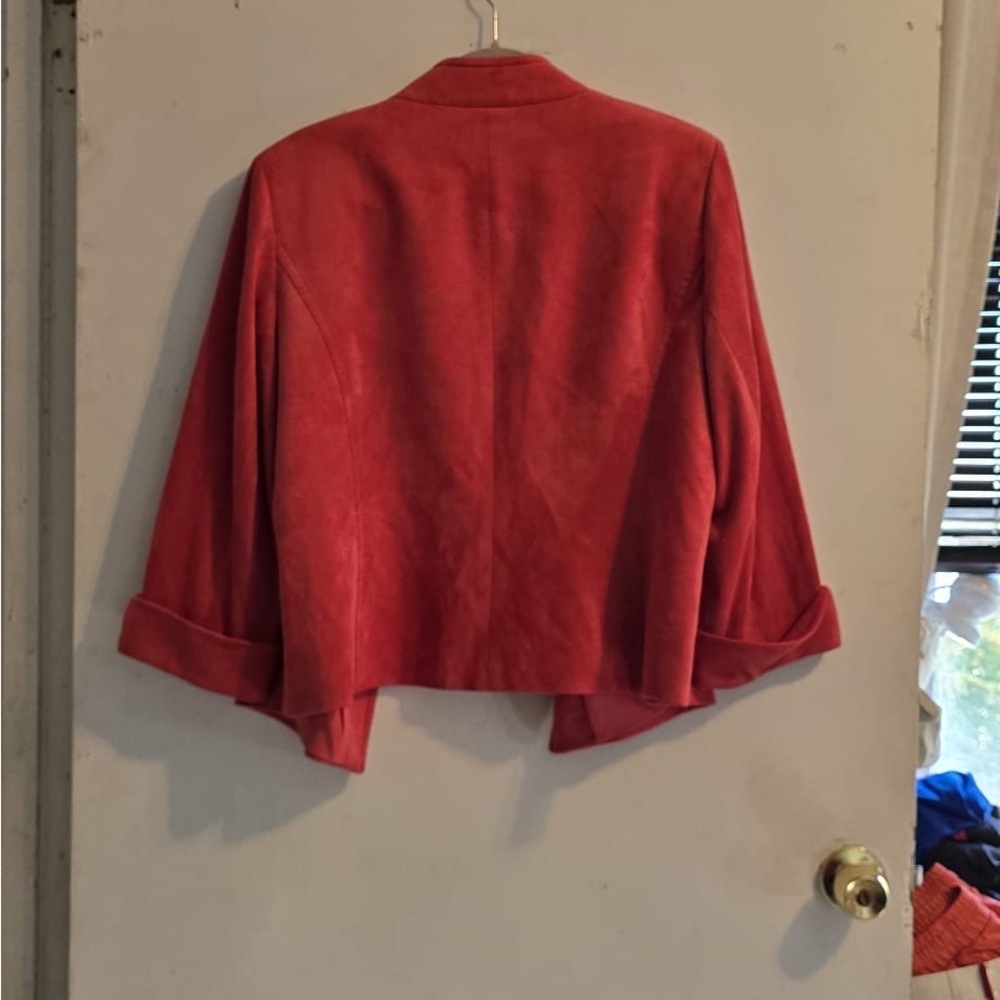 Tahari Bold Red Women's Blazer - Picture 3 of 10